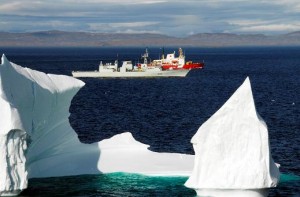 HMCS Toronto  and CCGS PIerre Radisson in Frobisher Bay during Operation Nanook